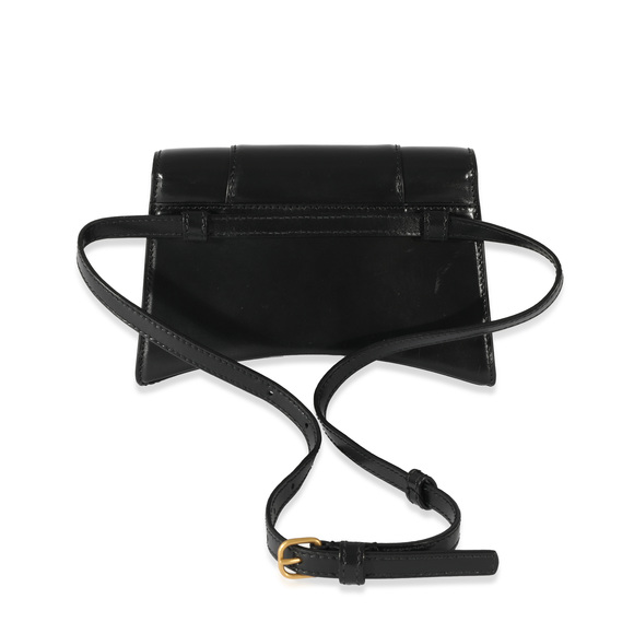 Balenciaga Black Smooth Leather Hourglass XS Belt Bag - Picture 3 of 7
